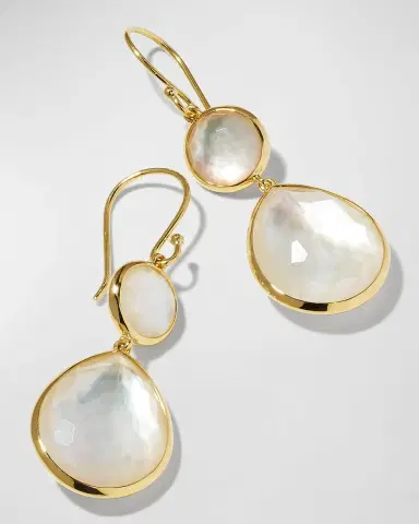 Ippolita Rock Candy Snowman Teardrop Earrings in 18K Gold | Thumbnail 2 Ippolita Rock Candy Snowman Teardrop Earrings in 18K Gold | Thumbnail 2