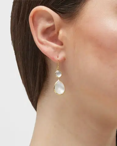 Ippolita Rock Candy Snowman Teardrop Earrings in 18K Gold | Thumbnail 1 Ippolita Rock Candy Snowman Teardrop Earrings in 18K Gold | Thumbnail 1