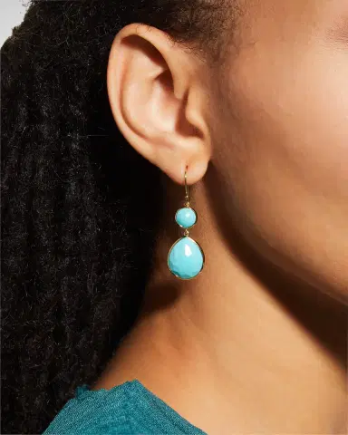 Ippolita Rock Candy Snowman Teardrop Earrings in 18K Gold | Thumbnail 1 Ippolita Rock Candy Snowman Teardrop Earrings in 18K Gold | Thumbnail 1