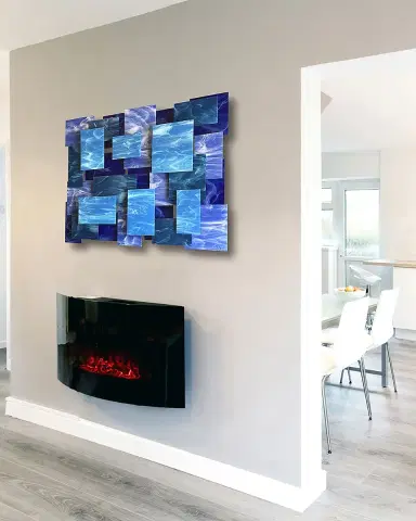 Karo Studios Glass and Metal Wall Sculpture | Thumbnail 2 Karo Studios Glass and Metal Wall Sculpture | Thumbnail 2