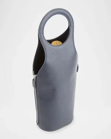 ROYCE New York Monogrammed Leather Wine Champagne Bottle Carrying Case, Personalized | Thumbnail 3 ROYCE New York Monogrammed Leather Wine Champagne Bottle Carrying Case, Personalized | Thumbnail 3