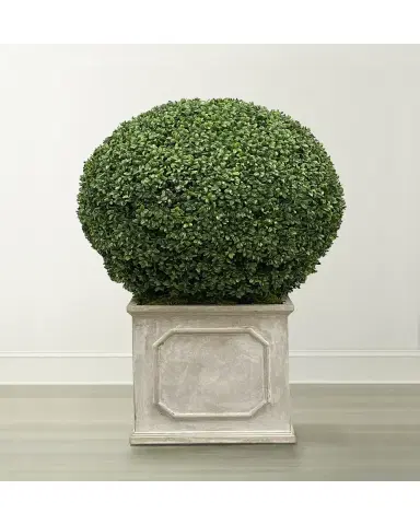 Winward Home Faux Boxwood Ball Topiary Plant in Planter, 36"T | Thumbnail 2 Winward Home Faux Boxwood Ball Topiary Plant in Planter, 36"T | Thumbnail 2