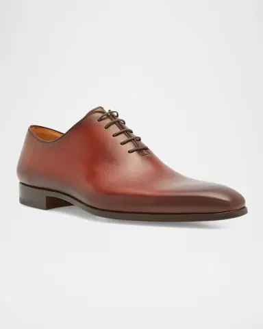 Magnanni Men's Cruz Square-Toe Leather Oxfords | Thumbnail 3 Magnanni Men's Cruz Square-Toe Leather Oxfords | Thumbnail 3