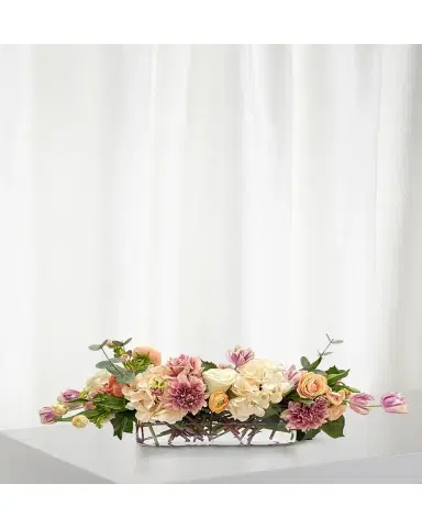 Winward Home Cafe Au Lait Combo Faux Flowers in Vase | Thumbnail 2 Winward Home Cafe Au Lait Combo Faux Flowers in Vase | Thumbnail 2