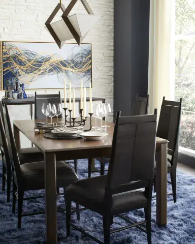 Arteriors Keegan Leather Dining Chair | Thumbnail 4 Arteriors Keegan Leather Dining Chair | Thumbnail 4