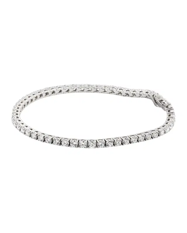 18K White Gold GH/SI Round Diamond 4-Prong Bracelet 18K White Gold GH/SI Round Diamond 4-Prong Bracelet