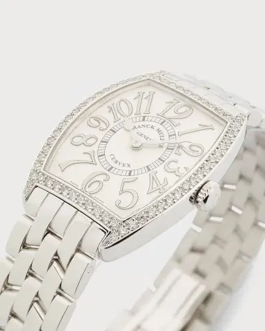Franck Muller Stainless Steel Cintree Curvex Diamond Watch with Bracelet Strap | Thumbnail 3 Franck Muller Stainless Steel Cintree Curvex Diamond Watch with Bracelet Strap | Thumbnail 3