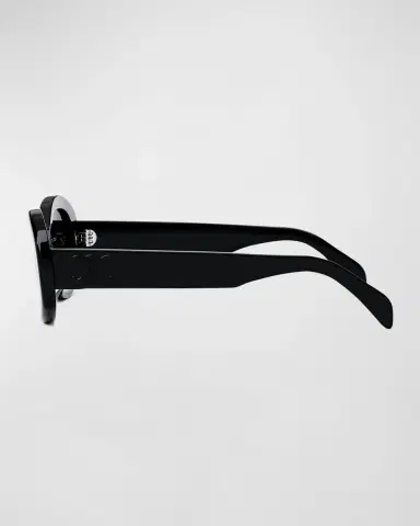 CELINE Triomphe Logo Oval Acetate Sunglasses | Thumbnail 4 CELINE Triomphe Logo Oval Acetate Sunglasses | Thumbnail 4