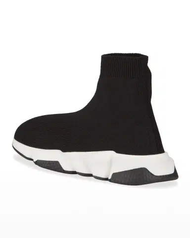 Balenciaga Kid 's Two-Tone Knit Sock Trainer Sneakers | Thumbnail 3 Balenciaga Kid 's Two-Tone Knit Sock Trainer Sneakers | Thumbnail 3