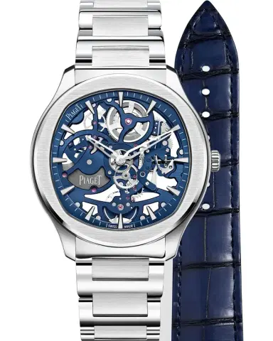 Piaget 42mm Polo Skeleton Watch, Blue | Thumbnail 1 Piaget 42mm Polo Skeleton Watch, Blue | Thumbnail 1