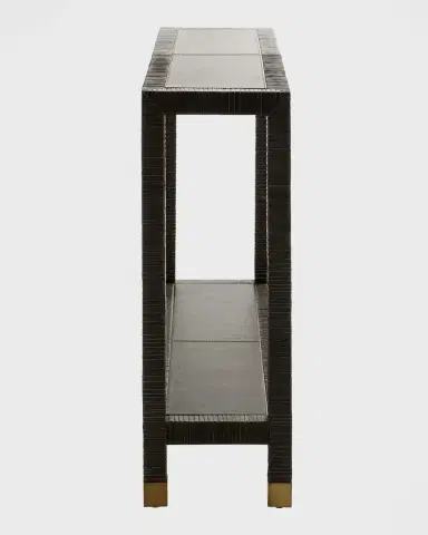 Arteriors Oswald Leather Console | Thumbnail 3 Arteriors Oswald Leather Console | Thumbnail 3