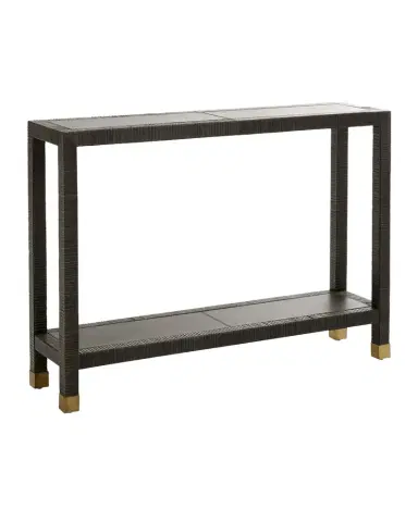 Arteriors Oswald Leather Console | Thumbnail 1 Arteriors Oswald Leather Console | Thumbnail 1