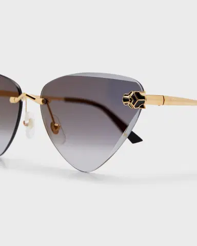 Cartier Panthère Rimless Cat-Eye Metal Sunglasses | Thumbnail 5 Cartier Panthère Rimless Cat-Eye Metal Sunglasses | Thumbnail 5