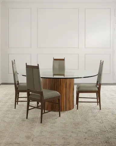 Arteriors Keegan Leather Dining Chair | Thumbnail 6 Arteriors Keegan Leather Dining Chair | Thumbnail 6