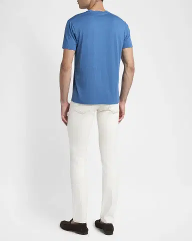 Tom Ford Men's Lyocell-Cotton Crewneck T-Shirt | Thumbnail 2 Tom Ford Men's Lyocell-Cotton Crewneck T-Shirt | Thumbnail 2