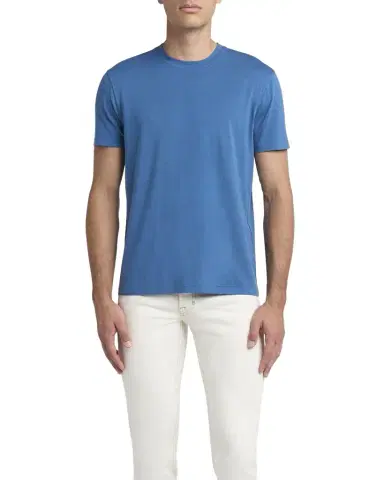 Tom Ford Men's Lyocell-Cotton Crewneck T-Shirt | Thumbnail 1 Tom Ford Men's Lyocell-Cotton Crewneck T-Shirt | Thumbnail 1