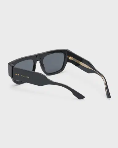 Gucci Men's Oversized Rectangle Sunglasses | Thumbnail 2 Gucci Men's Oversized Rectangle Sunglasses | Thumbnail 2