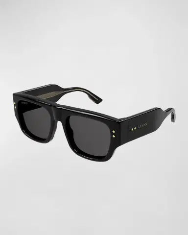 Gucci Men's Oversized Rectangle Sunglasses | Thumbnail 3 Gucci Men's Oversized Rectangle Sunglasses | Thumbnail 3
