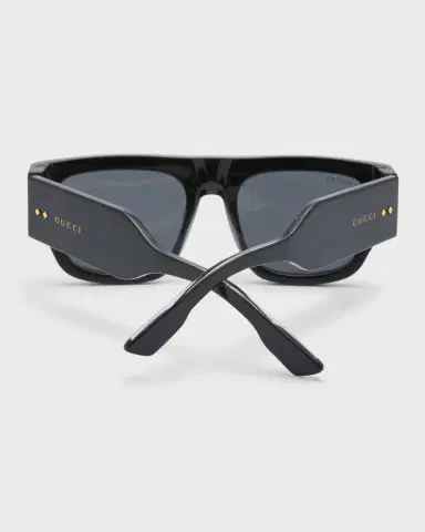 Gucci Men's Oversized Rectangle Sunglasses | Thumbnail 4 Gucci Men's Oversized Rectangle Sunglasses | Thumbnail 4