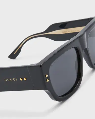 Gucci Men's Oversized Rectangle Sunglasses | Thumbnail 5 Gucci Men's Oversized Rectangle Sunglasses | Thumbnail 5