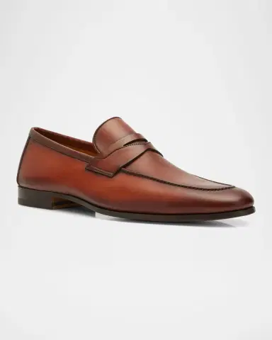 Magnanni Men's Sasso Leather Penny Loafers | Thumbnail 3 Magnanni Men's Sasso Leather Penny Loafers | Thumbnail 3