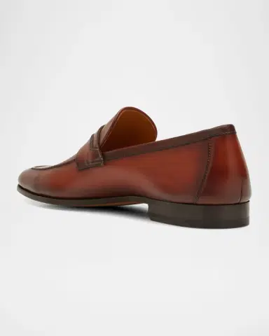 Magnanni Men's Sasso Leather Penny Loafers | Thumbnail 4 Magnanni Men's Sasso Leather Penny Loafers | Thumbnail 4
