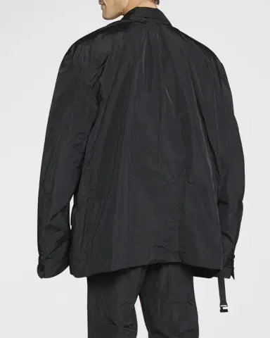 Balenciaga Men 's Oversized Packable Taffeta Jacket | Thumbnail 3 Balenciaga Men 's Oversized Packable Taffeta Jacket | Thumbnail 3