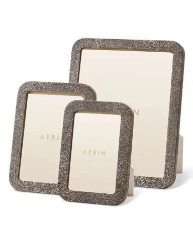 AERIN Modern Faux Shagreen Frame | Thumbnail 1 AERIN Modern Faux Shagreen Frame | Thumbnail 1