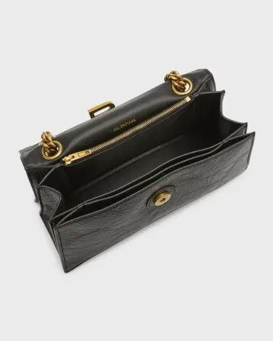 Balenciaga Crush Small Crinkled Leather Shoulder Bag | Thumbnail 3 Balenciaga Crush Small Crinkled Leather Shoulder Bag | Thumbnail 3