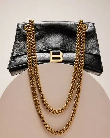 Balenciaga Crush Small Crinkled Leather Shoulder Bag | Thumbnail 5 Balenciaga Crush Small Crinkled Leather Shoulder Bag | Thumbnail 5