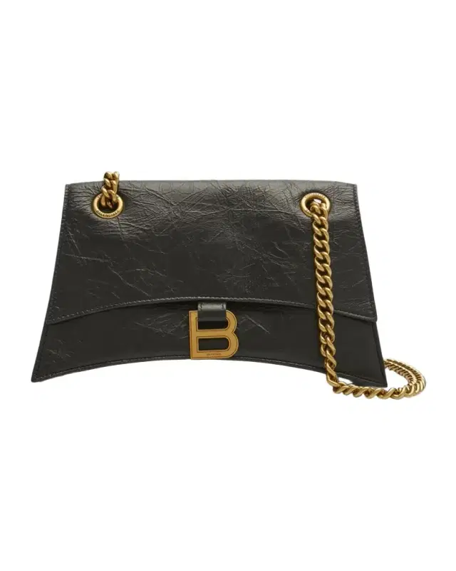 Crush Small Crinkled Leather Shoulder Bag Crush Small Crinkled Leather Shoulder Bag