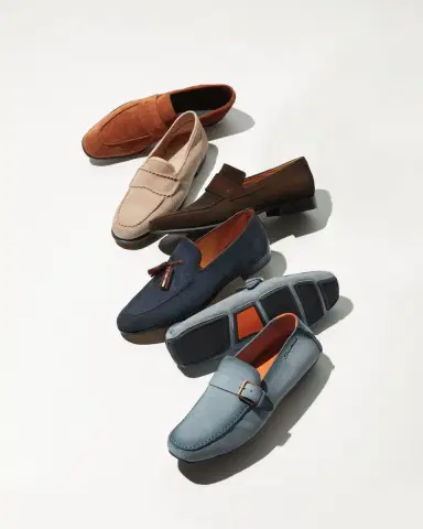 John Lobb Men's Bath Suede Penny Loafers | Thumbnail 3 John Lobb Men's Bath Suede Penny Loafers | Thumbnail 3