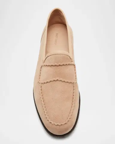John Lobb Men's Bath Suede Penny Loafers | Thumbnail 4 John Lobb Men's Bath Suede Penny Loafers | Thumbnail 4