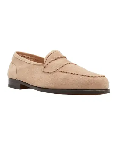 John Lobb Men's Bath Suede Penny Loafers | Thumbnail 1 John Lobb Men's Bath Suede Penny Loafers | Thumbnail 1