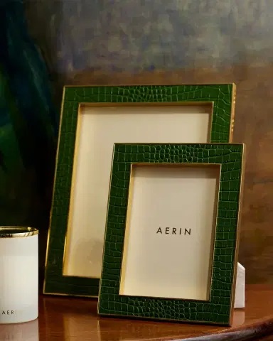 AERIN Classic Croc Leather Photo Frame | Thumbnail 4 AERIN Classic Croc Leather Photo Frame | Thumbnail 4