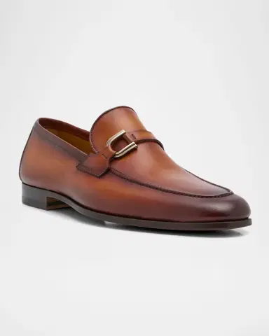 Magnanni Men's Silvano Apron Toe Bit Loafers | Thumbnail 2 Magnanni Men's Silvano Apron Toe Bit Loafers | Thumbnail 2
