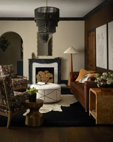 Old Hickory Tannery Studdington Nail-Trimmed Ottoman | Thumbnail 4 Old Hickory Tannery Studdington Nail-Trimmed Ottoman | Thumbnail 4