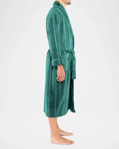 Majestic International Men's Ultra Lux Jacquard Shawl Robe | Thumbnail 2 Majestic International Men's Ultra Lux Jacquard Shawl Robe | Thumbnail 2