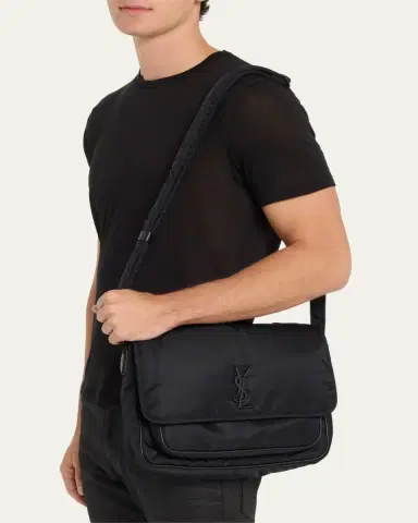 Saint Laurent Men's Niki Nylon Messenger Bag | Thumbnail 2 Saint Laurent Men's Niki Nylon Messenger Bag | Thumbnail 2