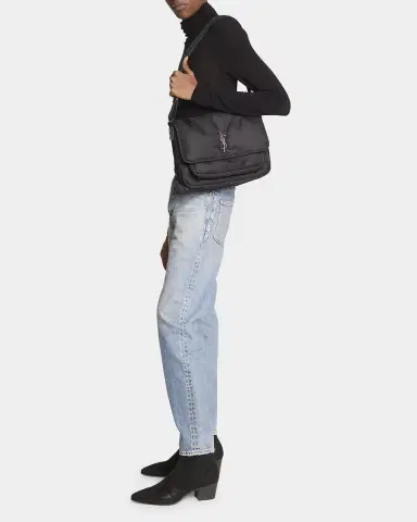 Saint Laurent Men's Niki Nylon Messenger Bag | Thumbnail 6 Saint Laurent Men's Niki Nylon Messenger Bag | Thumbnail 6