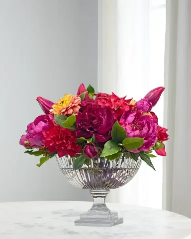 Winward Home Tulip & Peony in Cut Glass | Thumbnail 1 Winward Home Tulip & Peony in Cut Glass | Thumbnail 1