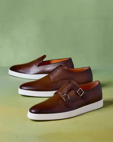 Santoni Men's Atlantis Leather Oxfords | Thumbnail 4 Santoni Men's Atlantis Leather Oxfords | Thumbnail 4