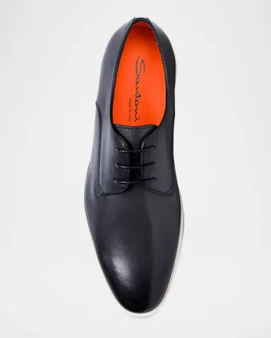 Santoni Men's Atlantis Leather Oxfords | Thumbnail 5 Santoni Men's Atlantis Leather Oxfords | Thumbnail 5