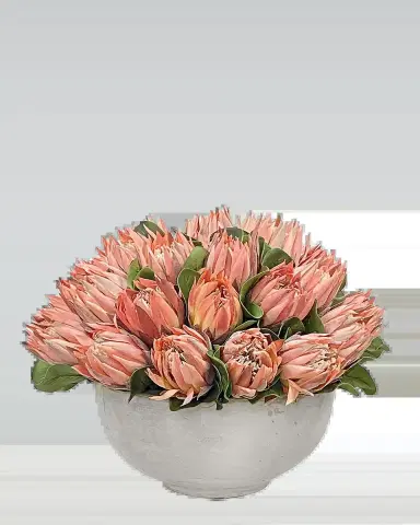 Winward Home Pink Protea in Bowl | Thumbnail 2 Winward Home Pink Protea in Bowl | Thumbnail 2