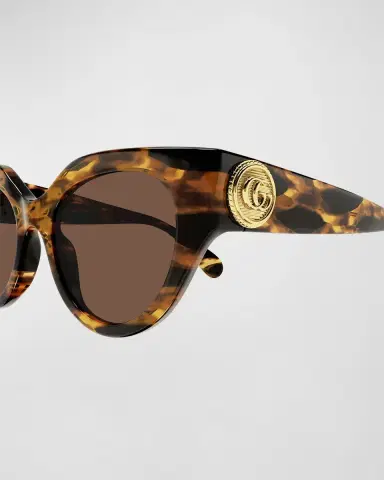 Gucci GG Emblem Acetate Cat-Eye Sunglasses | Thumbnail 2 Gucci GG Emblem Acetate Cat-Eye Sunglasses | Thumbnail 2