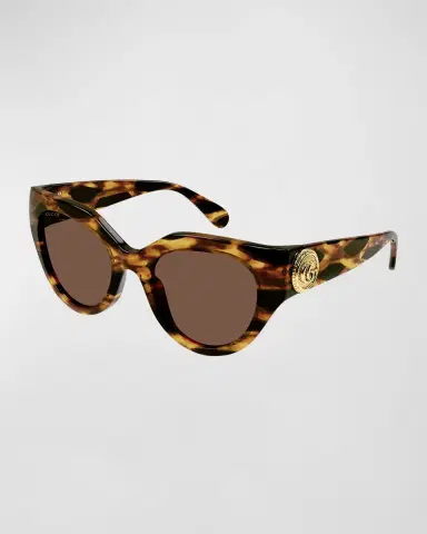 Gucci GG Emblem Acetate Cat-Eye Sunglasses | Thumbnail 3 Gucci GG Emblem Acetate Cat-Eye Sunglasses | Thumbnail 3