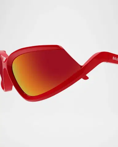 Balenciaga Men 's BB0289SM Plastic Wrap Sunglasses | Thumbnail 2 Balenciaga Men 's BB0289SM Plastic Wrap Sunglasses | Thumbnail 2