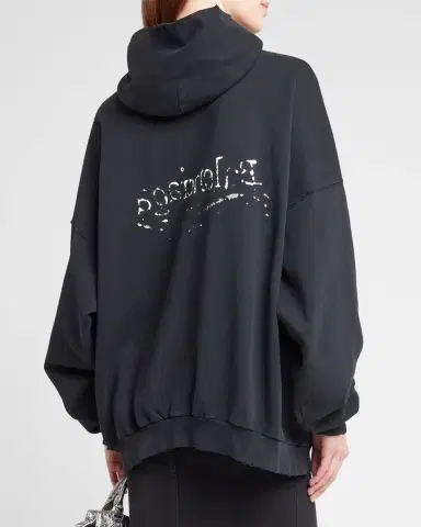 Balenciaga Hand-Drawn Political Campaign Oversized Hoodie | Thumbnail 3 Balenciaga Hand-Drawn Political Campaign Oversized Hoodie | Thumbnail 3
