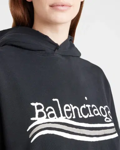 Balenciaga Hand-Drawn Political Campaign Oversized Hoodie | Thumbnail 5 Balenciaga Hand-Drawn Political Campaign Oversized Hoodie | Thumbnail 5
