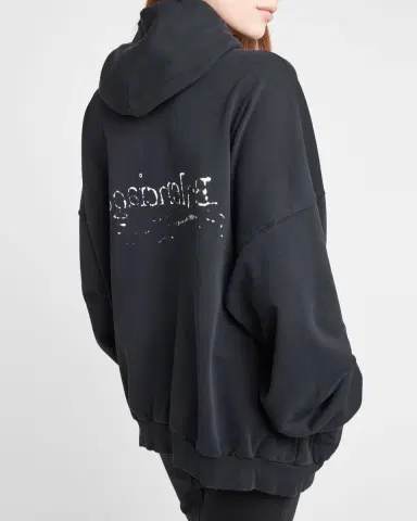 Balenciaga Hand-Drawn Political Campaign Oversized Hoodie | Thumbnail 7 Balenciaga Hand-Drawn Political Campaign Oversized Hoodie | Thumbnail 7